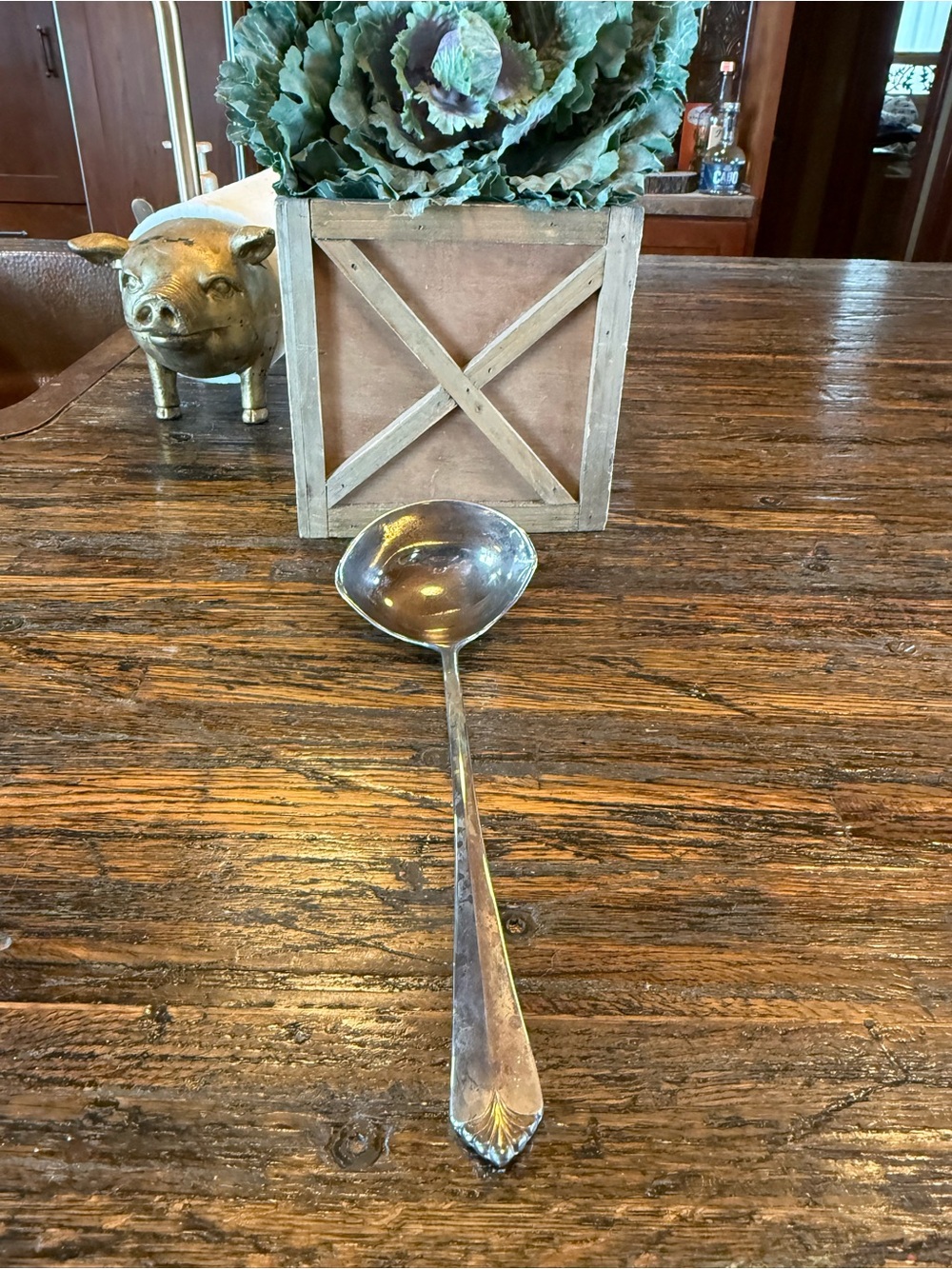 Silver Colored Plated Serving Ladle Classic Punch